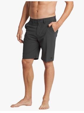 Billabong Men’s Charcoal Gray Hybrid Summer Shorts - Crossfire Submersible
